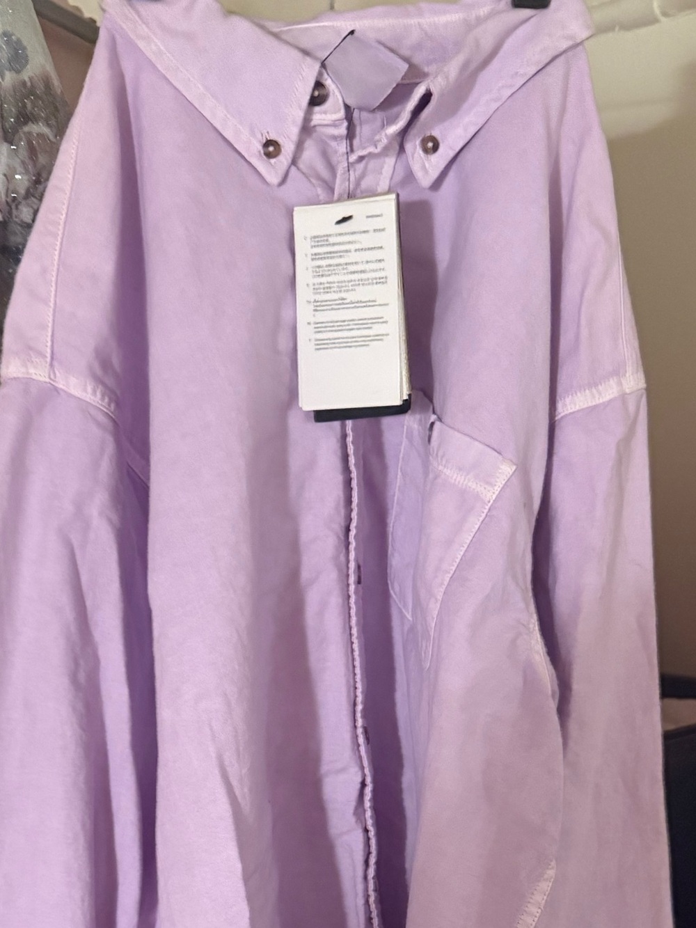 Nike Lavender Casual Button Down Shirt